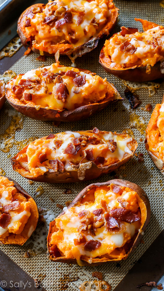 2. Loaded Sweet Potato Skins