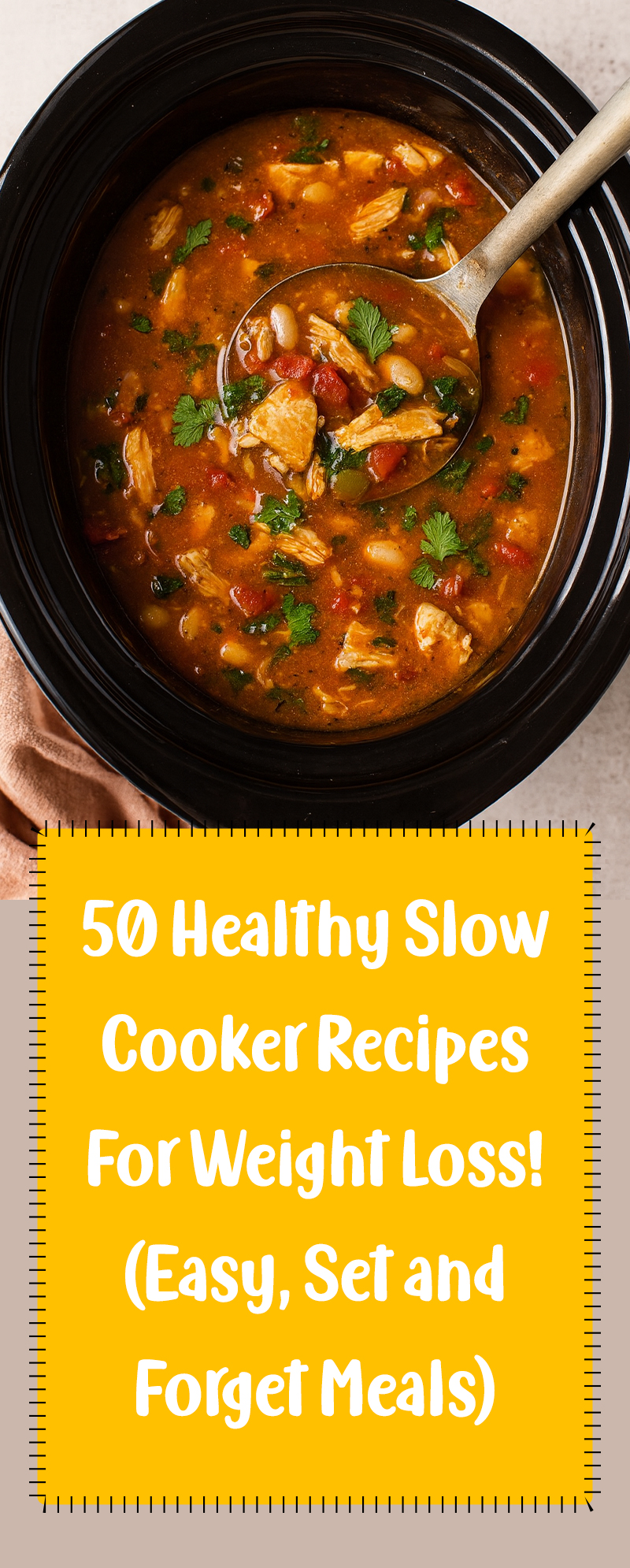 50 Healthy Slow Cooker Recipes for Weight Loss (Easy, Set-and-Forget Meals)